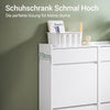 Vorverkauf | SoBuy | Schuhkipper mit 4 Klappen und 2 Schubladen | Schuhschrank | Schuhregal | Weiß | FSR169-W
