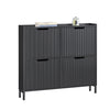 Sobuy | Tipper | Skříň bot s 2 klapkami | Black Shoe Chest of Shoe | FSR78-SCH