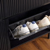 Sobuy | Tipper | Skříň bot s 2 klapkami | Black Shoe Chest of Shoe | FSR78-SCH