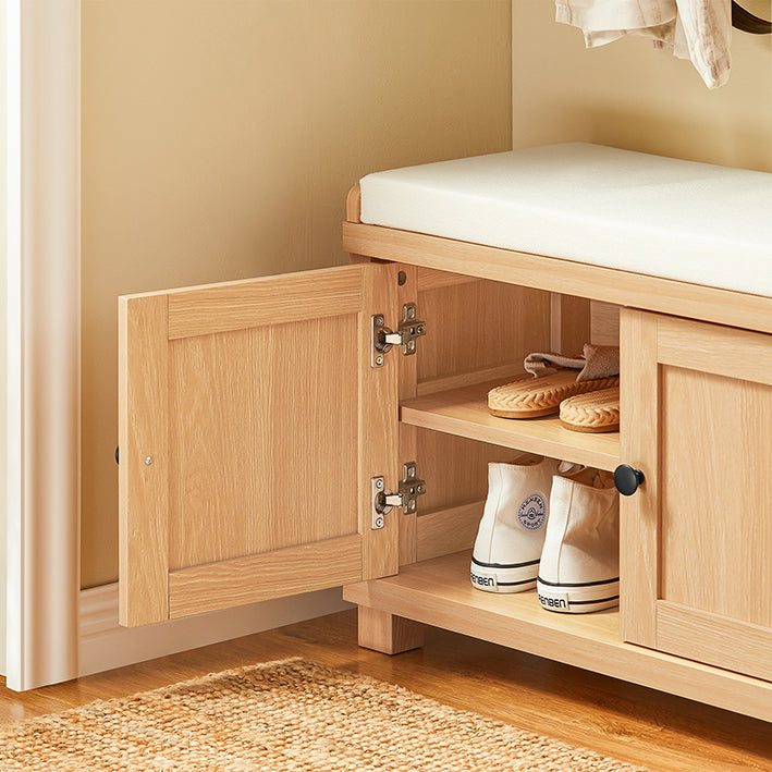 Vorverkauf | SoBuy | Schuhbank mit Sitzfläche | Garderobenbank | Sitzbank | Dielenbank | Natur| FSR188-N