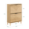 SoBuy | Schuhschrank Schmal | Schuhkipper | Schuhregal | B60xH88xT24 cm | FSR200-N