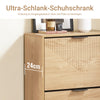SoBuy | Schuhschrank Schmal | Schuhkipper | Schuhregal | B60xH88xT24 cm | FSR200-N