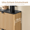 Vorverkauf | SoBuy | Schuhschrank schmal schuhkipper | Schuhregal mit Klappen | für 8-12 Paar | Schuhe | FSR202-N