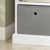 Sobuy | Sedadlo s koši | Hrudník boty | Boty Bench White-Hell-Gray | FSR67-HG