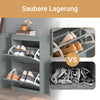 SoBuy | Schuhkipper | Schuhschrank mit 2 Klappen | Schuhkommode Hellgrau | FSR78-HG