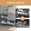 Vorverkauf | SoBuy | Schuhkipper | Schuhschrank mit 4 Klappen | Schuhkommode Hellgrau | FSR79-HG