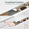 SoBuy | Schuhkipper | Schuhschrank mit 4 Klappen | Schuhkommode Weiß Vintage | FSR79-WG