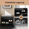 SoBuy | Schuhkipper | Schuhbank | Sitzbank | Schuhkommode | Schuhschrank Schwarz | FSR82-K-SCH