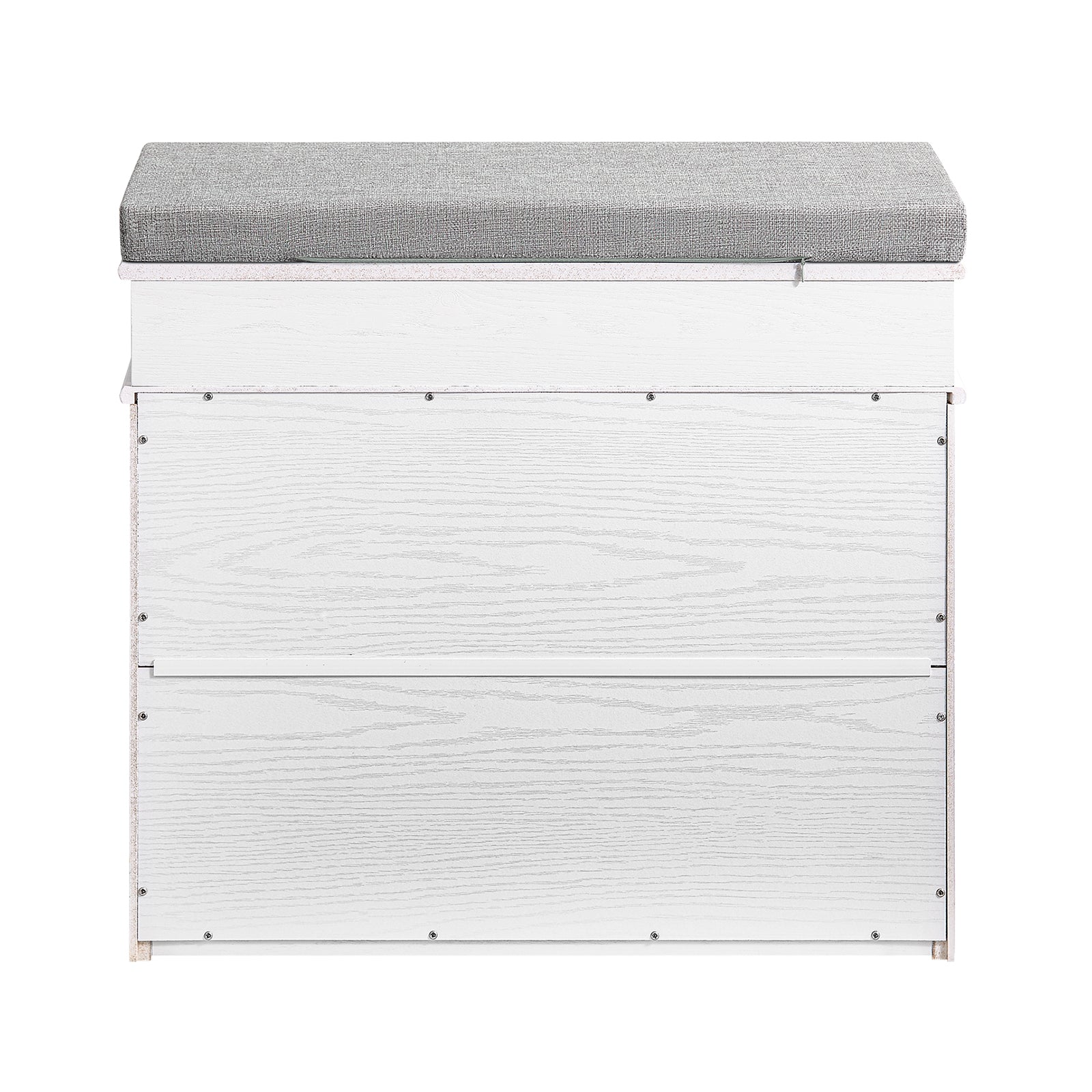 SoBuy | Schuhkipper | Schuhbank mit Klappe | Schuhschrank Weiß Vintage | FSR82-K-WG