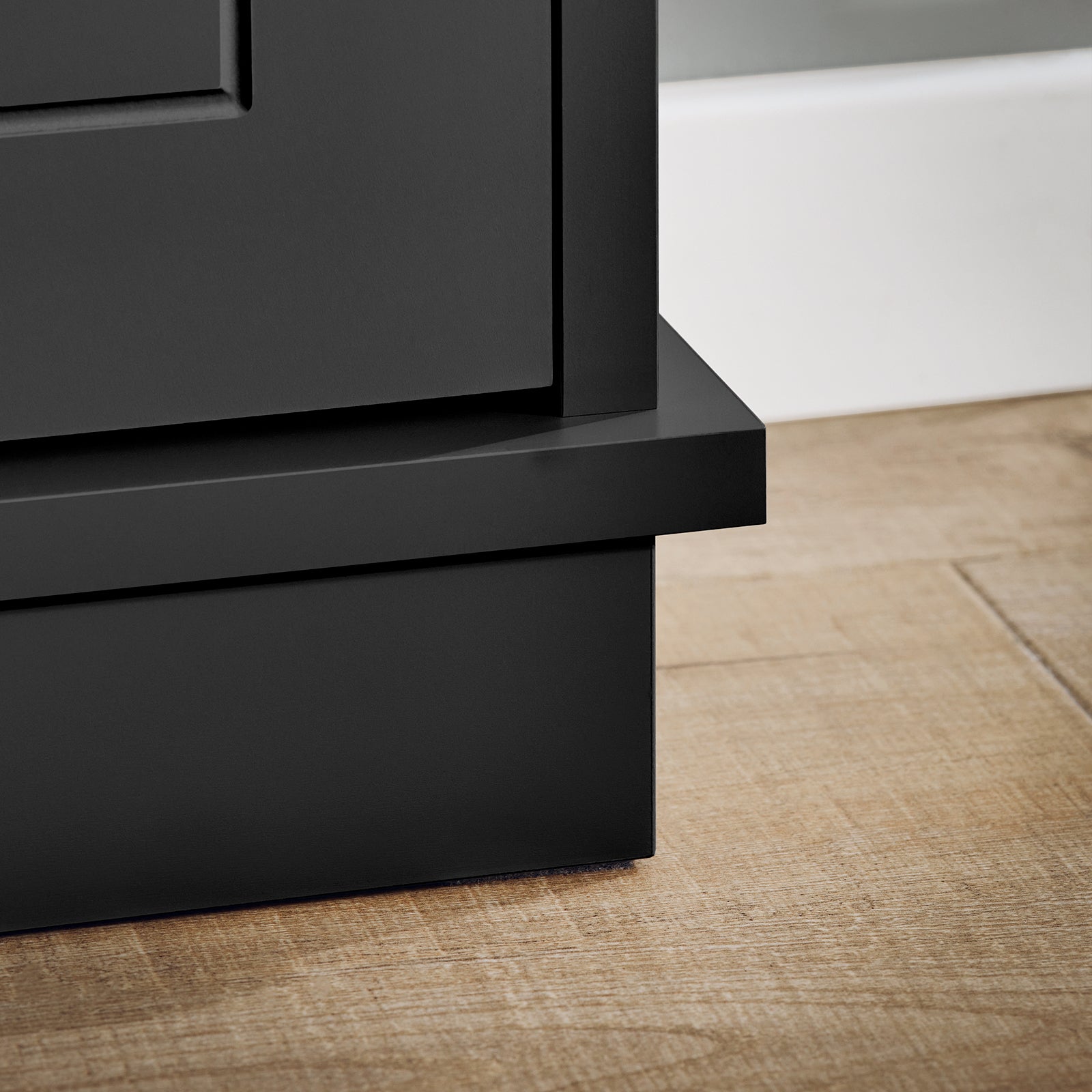 SoBuy | Schuhkipper | Schuhschrank mit 2 Klappen | Schuhkommode Schwarz | FSR99-SCH