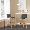 SoBuy | Barhocker 2er set | Tresenhocker | Sitzhöhe 68cm | Dunkelgrau | FST50-DGx2