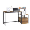 SoBuy | Schreibtisch | Computertisch | Bürotisch Homeoffice | Eckschreibtisch | Industrie-Design | FWT103-PF