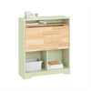 SoBuy | Klapptisch mit angebautem Schrank | Schreibtisch klappbar | Arbeitstisch | Grün | FWT104-GR