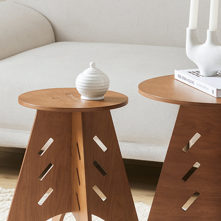 SoBuy | Beistelltisch mit Zapfenverbindungen | Kaffeetisch | Couchtisch | Braun | HFBT01-BR
