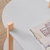 SoBuy | Multifunktionales Regal | Bücherregal | Standregal mit 2 Ablagen | Standregal | Grau/Natur | HSTR01-HG