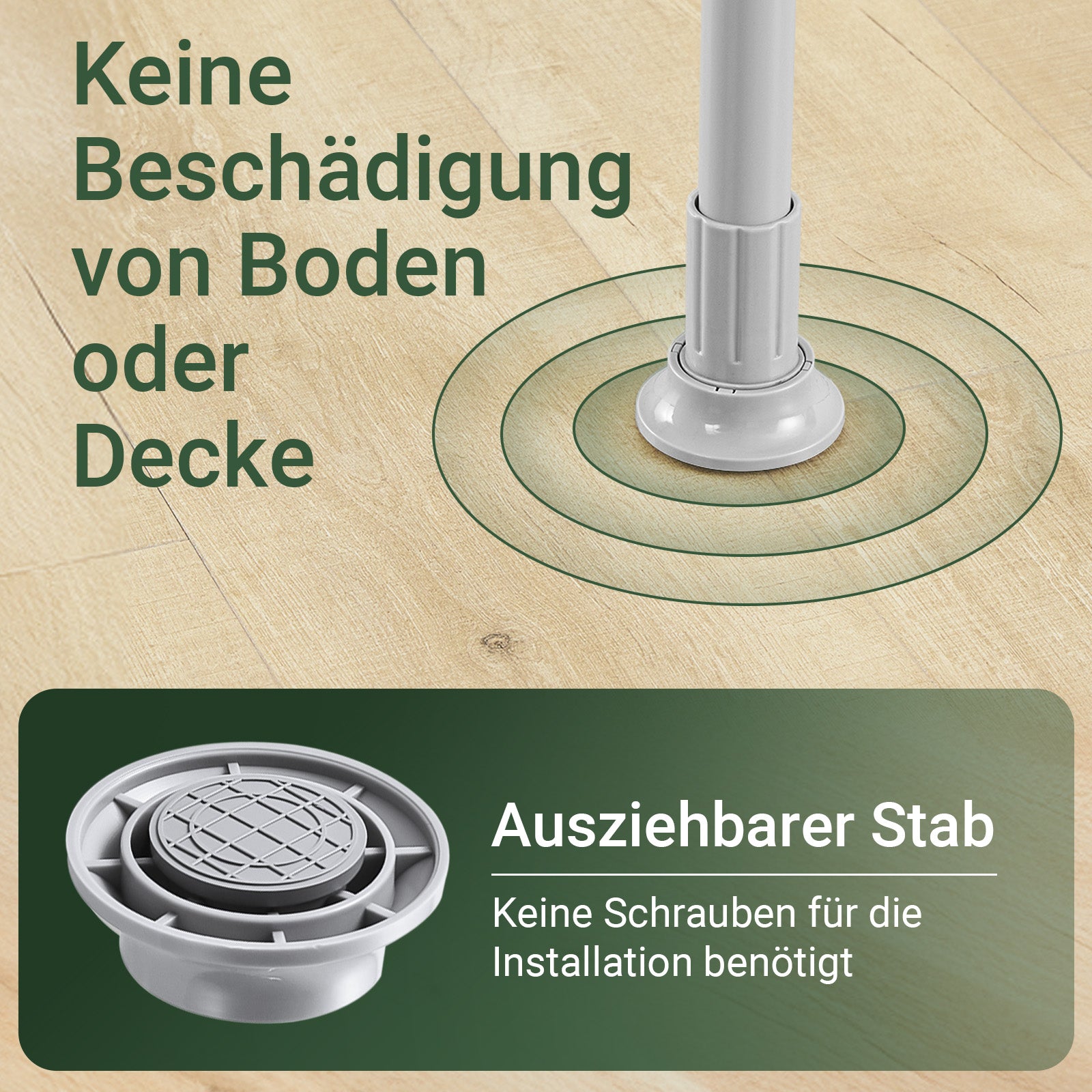 SoBuy | Teleskop Kleiderstange | Kleiderstangen System | Regalsystem | Hellgrau | KLS04-II-HG