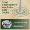 SoBuy | Teleskop Kleiderstange | Kleiderstangen System | Regalsystem | Hellgrau | KLS04-II-HG