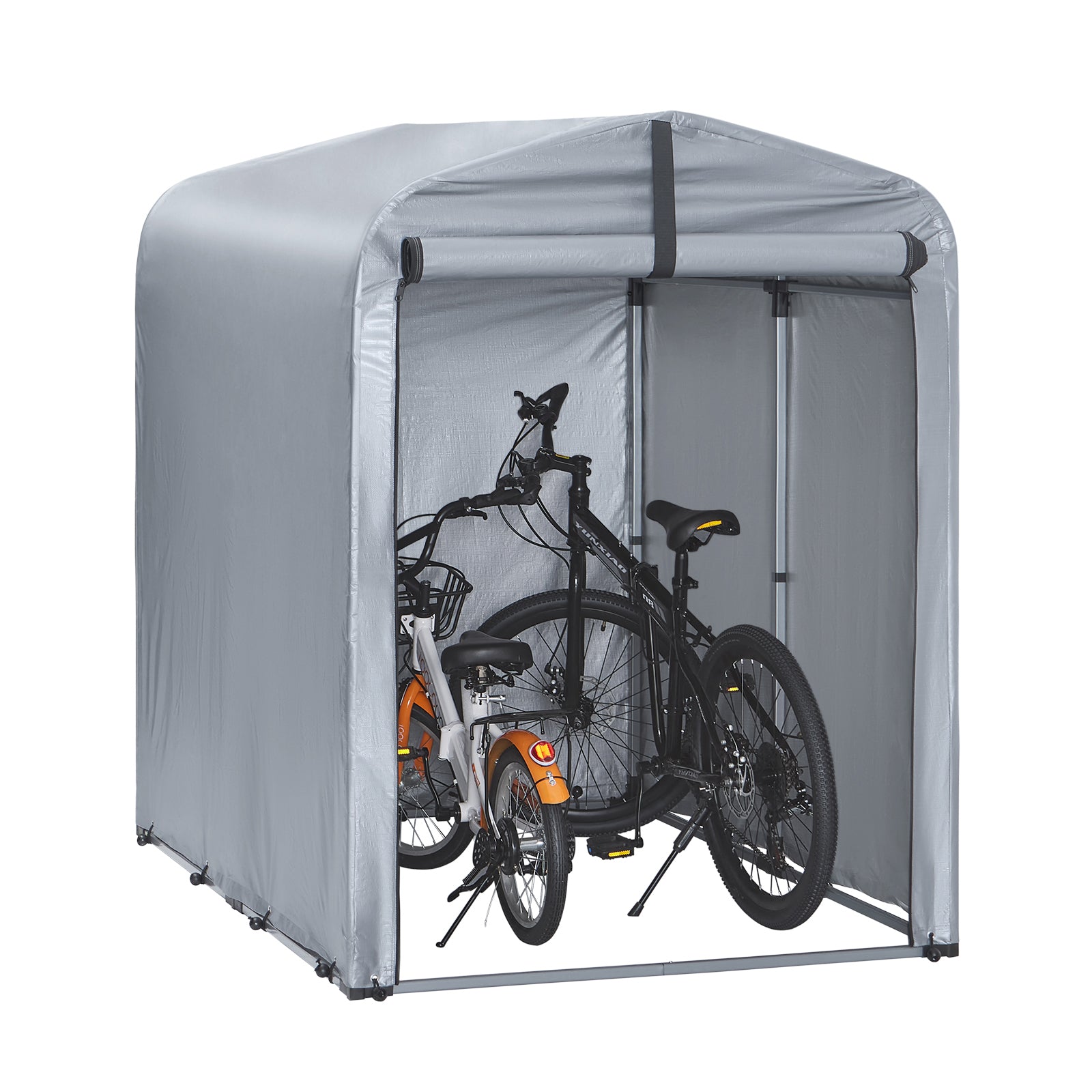 SoBuy | Fahrradgarage wetterfest für 1-2 Fahrräder | 120x163x176cm | KLS11-K