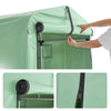 SoBuy | Foliengerätehaus | Fahrradgarage wetterfest Geräteschuppen | Grün 159x165x219cm KLS11-L-GR