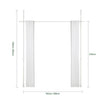 SoBuy | Teleskopvorhang verstellbares Verdunkelungsvorhang Weiß | B(162-266) x H(199-262) cm | KLS12-W
