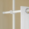 SoBuy | Teleskopvorhang verstellbares Verdunkelungsvorhang Weiß | B(162-266) x H(199-262) cm | KLS12-W