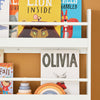 SoBuy | Kinder Bücherregal | Wandregal für Kinder | mit 4 Ablagen | KMB08-W