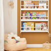 SoBuy | Kinder Bücherregal | Wandregal für Kinder | mit 4 Ablagen | KMB08-W