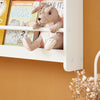 SoBuy | Kinder Bücherregal | Wandregal für Kinder | mit 4 Ablagen | KMB08-W
