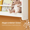 SoBuy | Kinder Bücherregal | Wandregal für Kinder | mit 4 Ablagen | KMB08-W