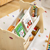 SoBuy | Kinderregal mit Rollen | Organizer für Kinder | Aufbewahrungsregal | KMB103-WN