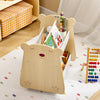 SoBuy | Kinderregal mit Rollen | Organizer für Kinder | Aufbewahrungsregal | KMB103-WN