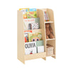 SoBuy | Kinder Bücherregal | Aufbewahrungsregal für Kinder | Büchergestell | Grün-Natur | KMB114-GR