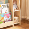 SoBuy | Kinder Bücherregal | Aufbewahrungsregal für Kinder | Büchergestell | Grün-Natur | KMB114-GR
