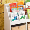 SoBuy | Kinderregal | Bücherregal | Aufbewahrungsregal für Kinder | Standregal Weiß | KMB115-W