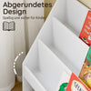 SoBuy | Kinderregal | mit 3 Ablagefächern | Spielzeug Aufbewahrung Regal | Weiß & Praktisch 100x80x30 | KMB118-W