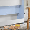 SoBuy | Kinder Bücherregal | Zeitungsständer | Büchergestell Hellblau | KMB32-B