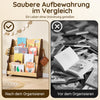 SoBuy | Kinderbücherregal | Zeitungsständer | Aufbewahrungsregal für Kinder | Natur | KMB32-N