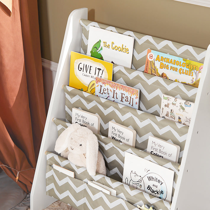 SoBuy | Kinderbücherregal | Zeitungsständer | Aufbewahrungsregal für Kinder | KMB50-HG