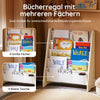 SoBuy | Kinderbücherregal | Zeitungsständer | Aufbewahrungsregal für Kinder | Natur | KMB50-N