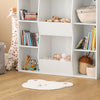 Vorverkauf | SoBuy | Kinderbücherregal | Spielzeugtruhe | Aufbewahrungsregal für Kinder | Weiß | KMB55-W