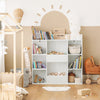 Vorverkauf | SoBuy | Kinderbücherregal | Spielzeugtruhe | Aufbewahrungsregal für Kinder | Weiß | KMB55-W