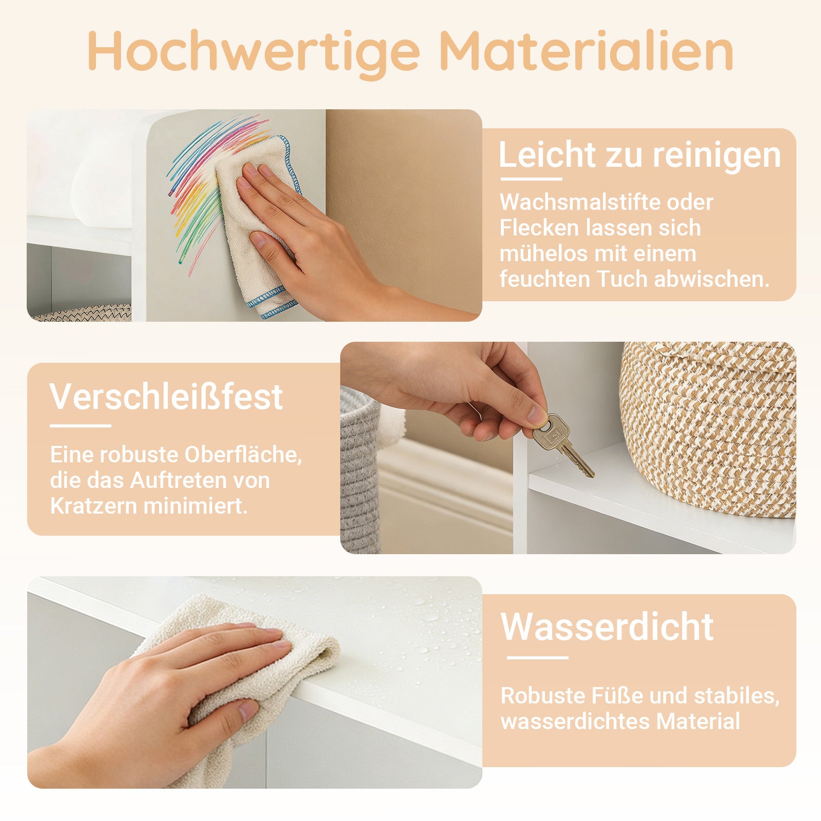 SoBuy | Kinderbücherregal | Spielzeugtruhe | Aufbewahrungsregal für Kinder | Weiß | KMB55-W