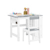 SoBuy | Kindertisch mit 1 Stuhl | Kindersitzgruppe | Maltisch für Kinder | Grau | KMB60-HG