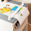 SoBuy | Kindertisch mit 1 Stuhl | Kindersitzgruppe | Maltisch für Kinder | Grau | KMB60-HG