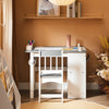 SoBuy | Kindertisch mit 1 Stuhl | Kindersitzgruppe | Maltisch für Kinder | Grau | KMB60-HG