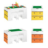SoBuy | Kindertisch mit 2 Stühlen | Kindersitzgruppe | Spieltisch | Aktivitätstisch für Kinder | Weiß| KMB75-W