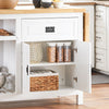 SoBuy | Kücheninsel | Küchenschrank | Sideboard | Bartisch | Esstisch | Weiß-Natur | KNL06-WN