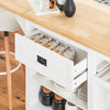 SoBuy | Kücheninsel | Küchenschrank | Sideboard | Bartisch | Esstisch | Weiß-Natur | KNL06-WN
