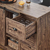 SoBuy | Kücheninsel | Kommode | Schrank freistehend | Sideboard | Buffet Industrie-Design | KNL08-N