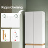 Vorverkauf | SoBuy | Kleiderschrank mit 2 Türen | Hochschrank | Aufbewahrungsschrank | Weiß | KSB01-W